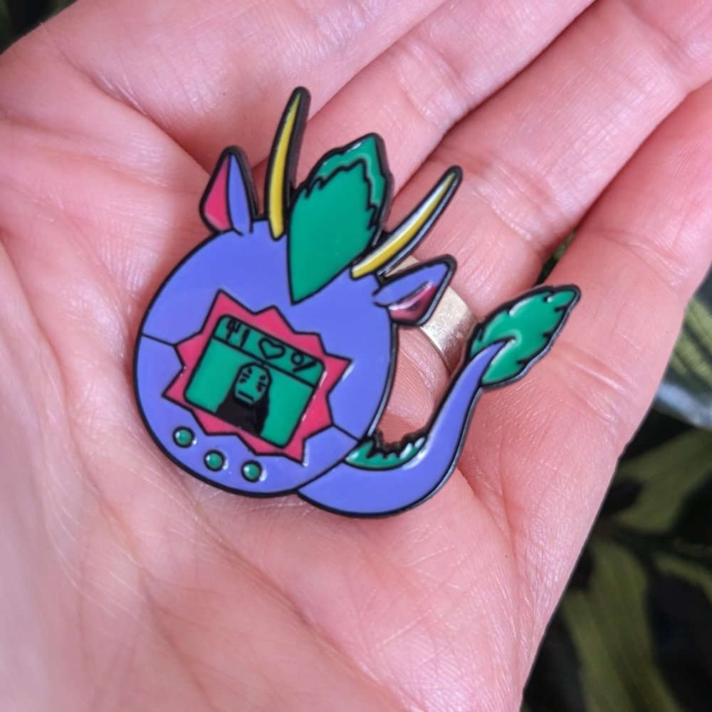 3/$10 ♥️ No face, studio Ghibli  anime enamel pin gift